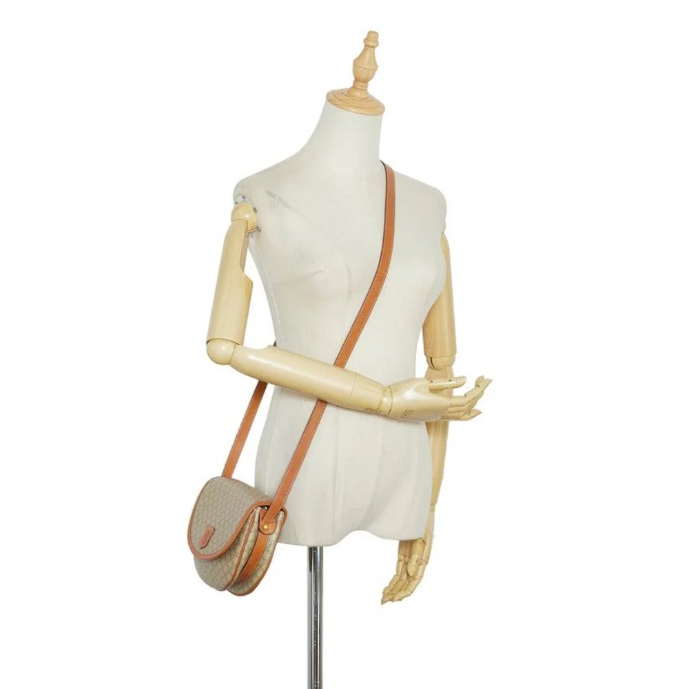 CELINE Macadam Crossbody Bag Navy Blue/Beige
